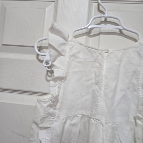 AG Adriano Goldschmied White Ruffle Midi Dress Size S - Picture 6 of 6